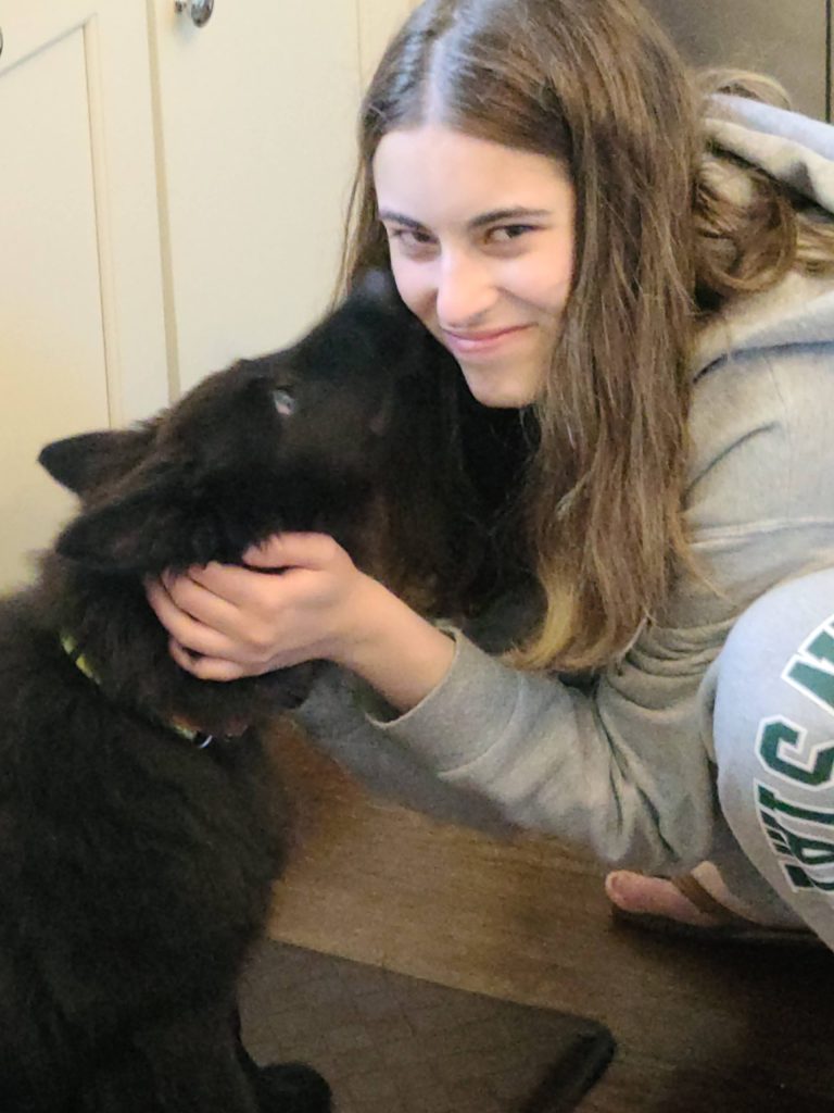 Francesca and Abby the Belgian Shepherd Groenendael